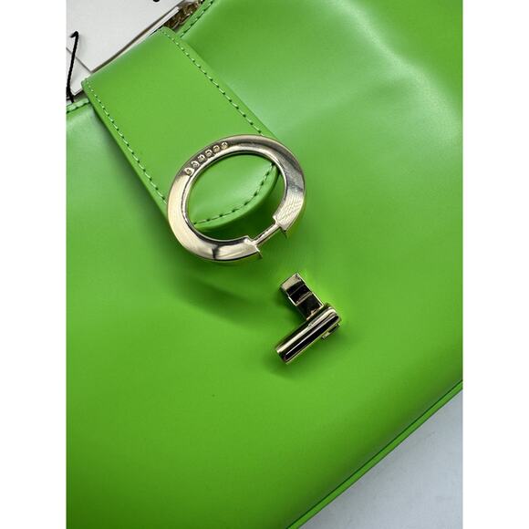 NWT Sandro Sweet Janet Chain Shoulder Bag Vert Pomme Green Apple Small Purse - Picture 9 of 15